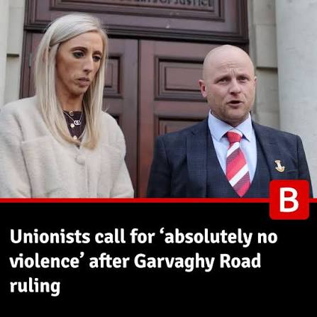 GabeFin's tweet photo. As more people from a Protestant or British identity step forward in solidarity with the community in Garvaghy road &amp; in horror at the Dinosaurs of the Orange Order, all types of Unionism are now being led by a man Nolan described as "Linked with the East Belfast UVF". Pathetic. https://t.co/9KV7RVTDI4