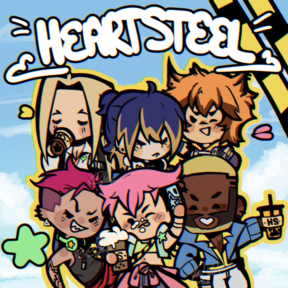 kor_fae's tweet photo. Hiya Heartbeats! 
 It's a shame that #HEARTSTEEL‌ left us so soon, but that doesn't mean we still can't celebrate their comeback! A friend and I came together on working some cutie boba tea pin designs and I wanted to share them with everyone. Miss you HS! 
#leagueoflegends (1) https://t.co/5vxshfM1EA