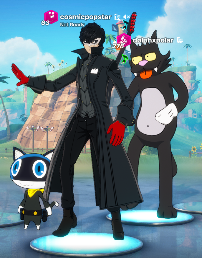 costcopoptart's tweet photo. Doing JOKER AND MORGANA DUOS!!! More Fortnite, more mondays, more mementos!!! 😼

⛓️ in replies below!! https://t.co/gTnDIsW0js