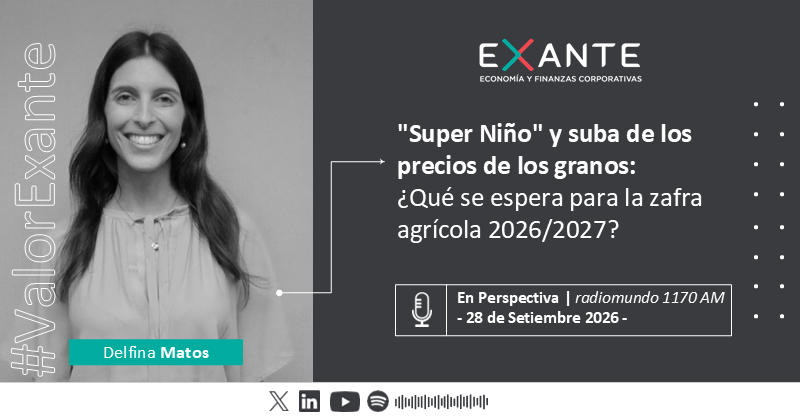 Exante_UY's tweet photo. #Entrevista🎙| “El ‘Super Niño’ es un riesgo, pero con la información disponible hoy no esperamos un impacto severo sobre la agricultura uruguaya".
@delfimatos en @enperspectivauy
#Enlace 🔗: https://t.co/0ZswpytCSr
#Escuchalo 🎧: https://t.co/xDwX6AmAd3 https://t.co/UGiiqSDpgW