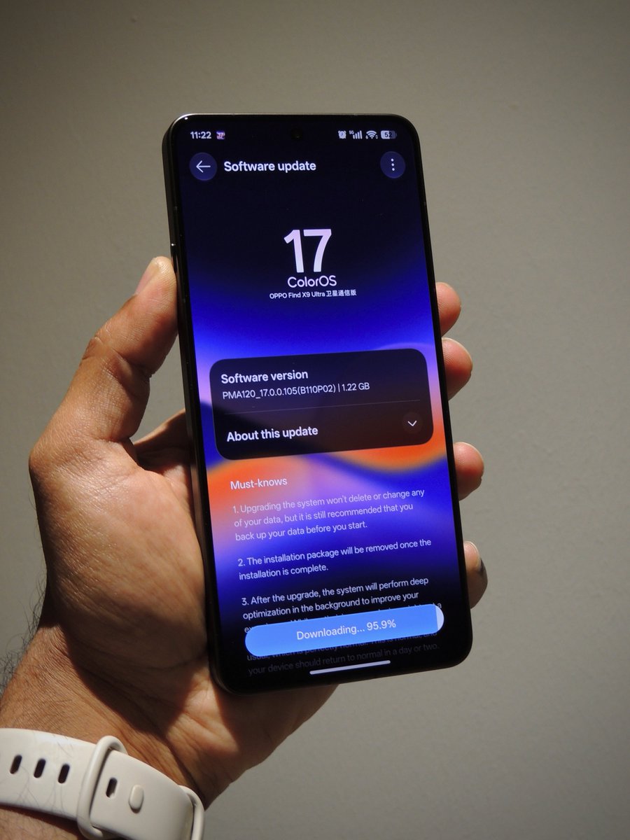Abhinov_v's tweet photo. Oppo Find X9 Ultra CN version has received Stable ColorOS 17 via RC channel 🔥

Software version: 17.0.0.105 https://t.co/3m1hwt1KKf