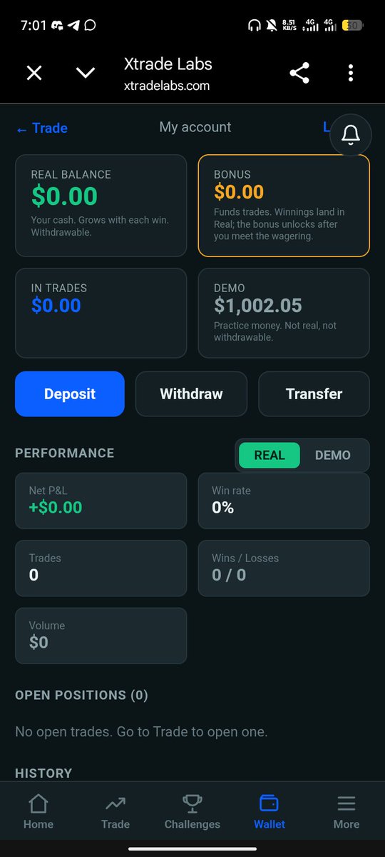 Fizz_Fx's tweet photo. Wen fund my @xtradelabs account @OfficialXtrade I did +$2 1 minute after joining because I understand the tek https://t.co/iWncC5uMcF