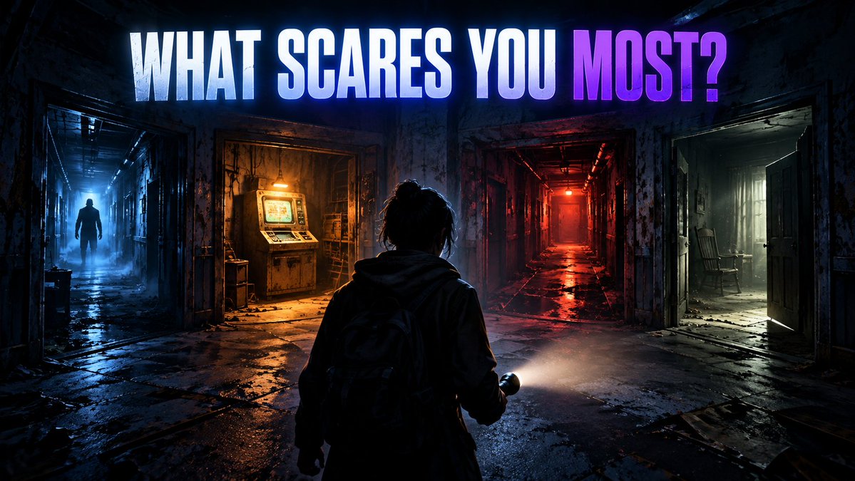 ConfidentGamers's tweet photo. Which horror-game mechanic gets you EVERY time? 😨  

Choices:
- Unkillable enemy
- Limited saves
- Chase sequences
- Too-quiet hallways

#HorrorGames #HorrorGaming #GamingPoll https://t.co/iM5rhssMLS