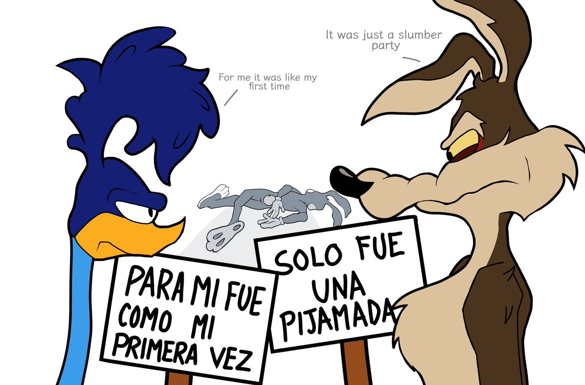 pzzpoto's tweet photo. FINAL. Bugs se hizo el muerto por seacaso, capaz el correcaminos no se calmaba ๐
Ahora si voy a practicar para dibujar a coyote con cachorros ๐ฃ๏ธ #wileroad #wilexc #wilerunner #bugsbunny https://t.co/Y1q0NXMRqe