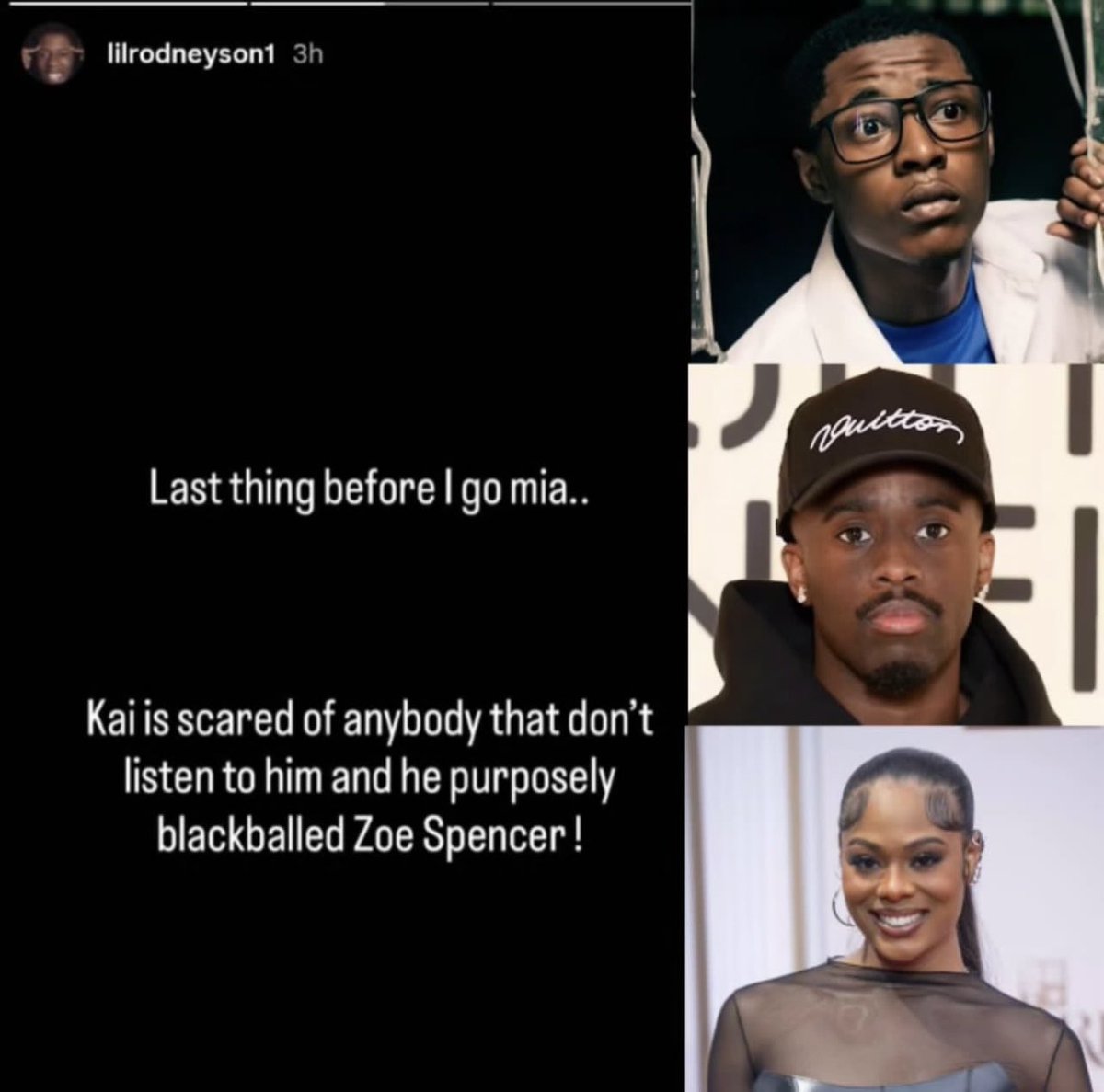 StreamzHQ's tweet photo. Reggie ACCUSED Kai Cenat of BLACKBALLING Zoe Spencer. https://t.co/tAGJ82IQuR