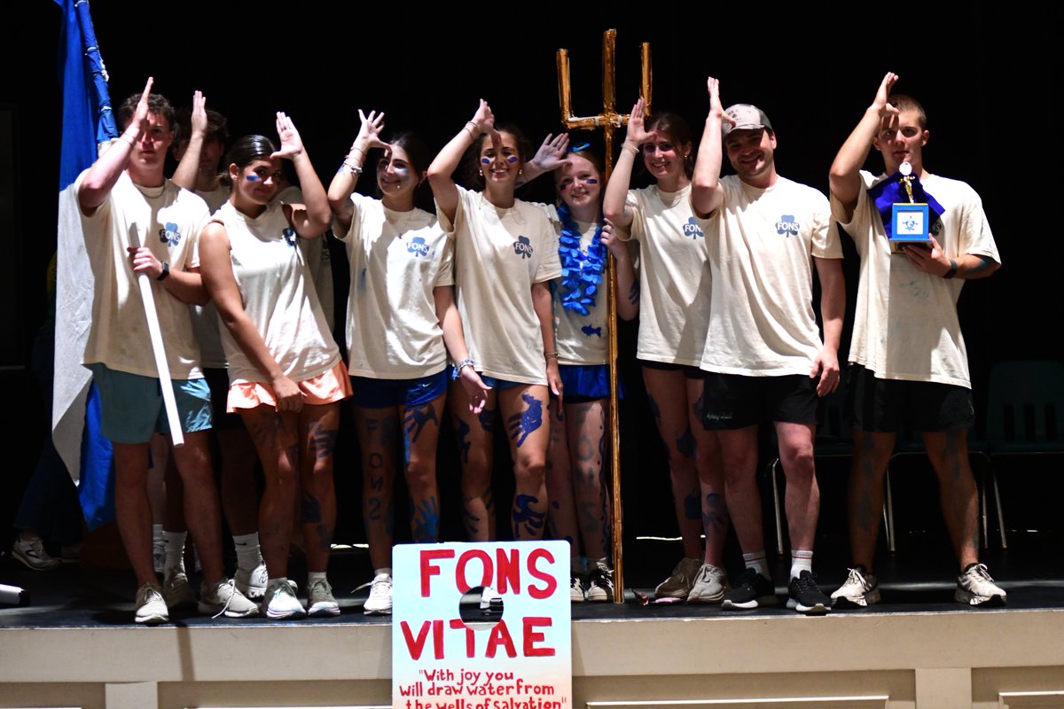myndhs's tweet photo. Notre Dame celebrated Games Day during Homecoming Week!  Congratulations to House Fons Vitae for winning the overall championship!
https://t.co/F4IuDswWHJ https://t.co/zPJc5x6XUr