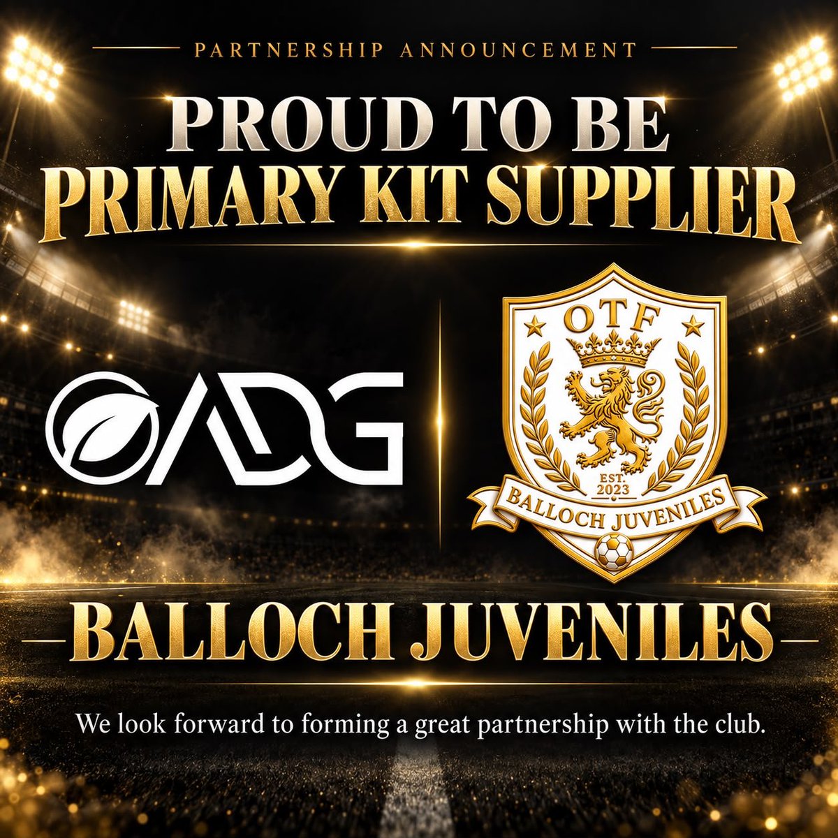BallochJuve's tweet photo. Another partnership this time with ADG teamwear
#Partners #kits #grassroots #grasrootsfootball #ballochjuveniles https://t.co/BWBz8OqyAY