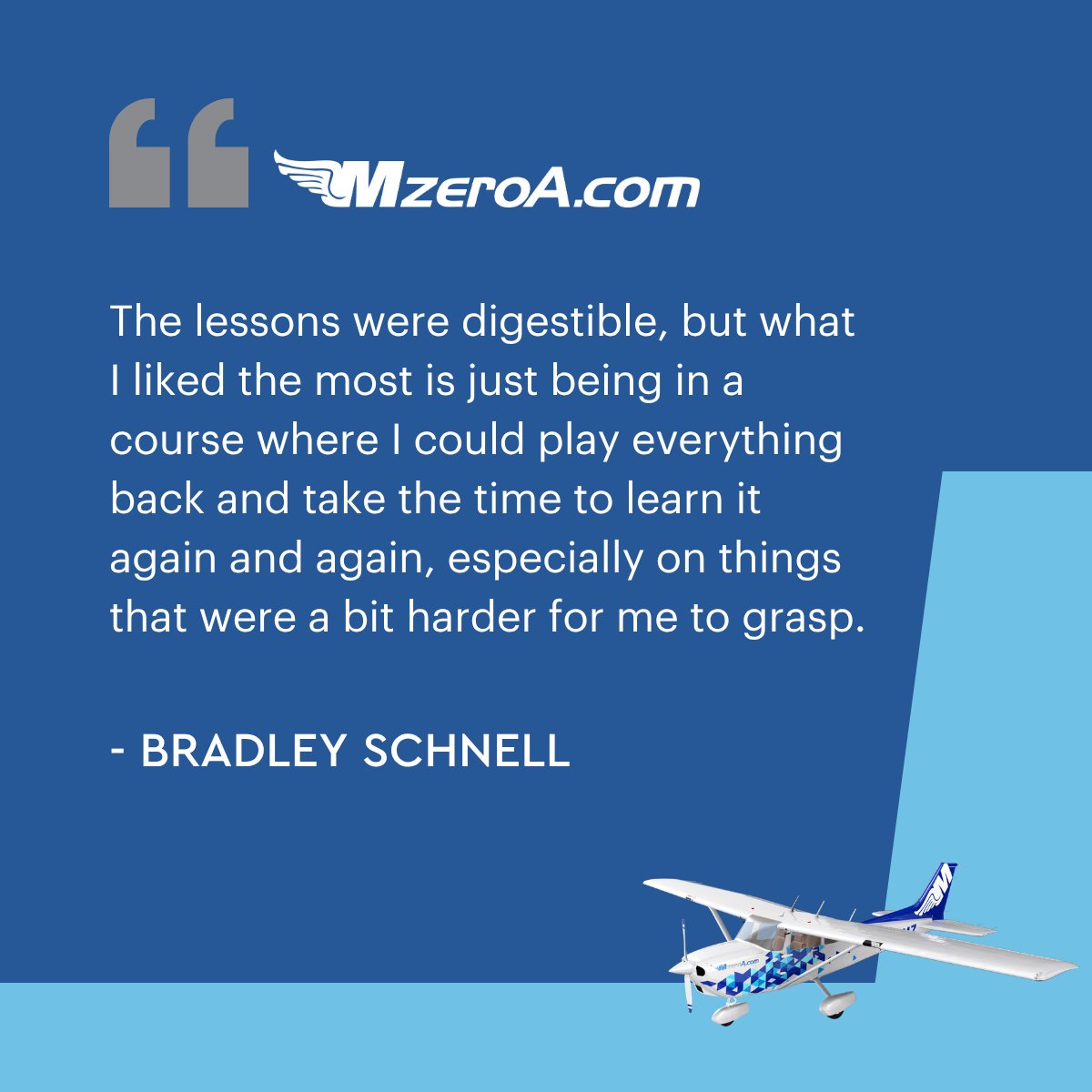 mzeroa's tweet photo. "The lessons were digestible, but what I liked the most is just being in a course where I could play everything back and take the time to learn it again and again, especially on things that were a bit harder for me to grasp."

- Bradley Schnell
#MZEROANATION https://t.co/aMwQpXCVwM