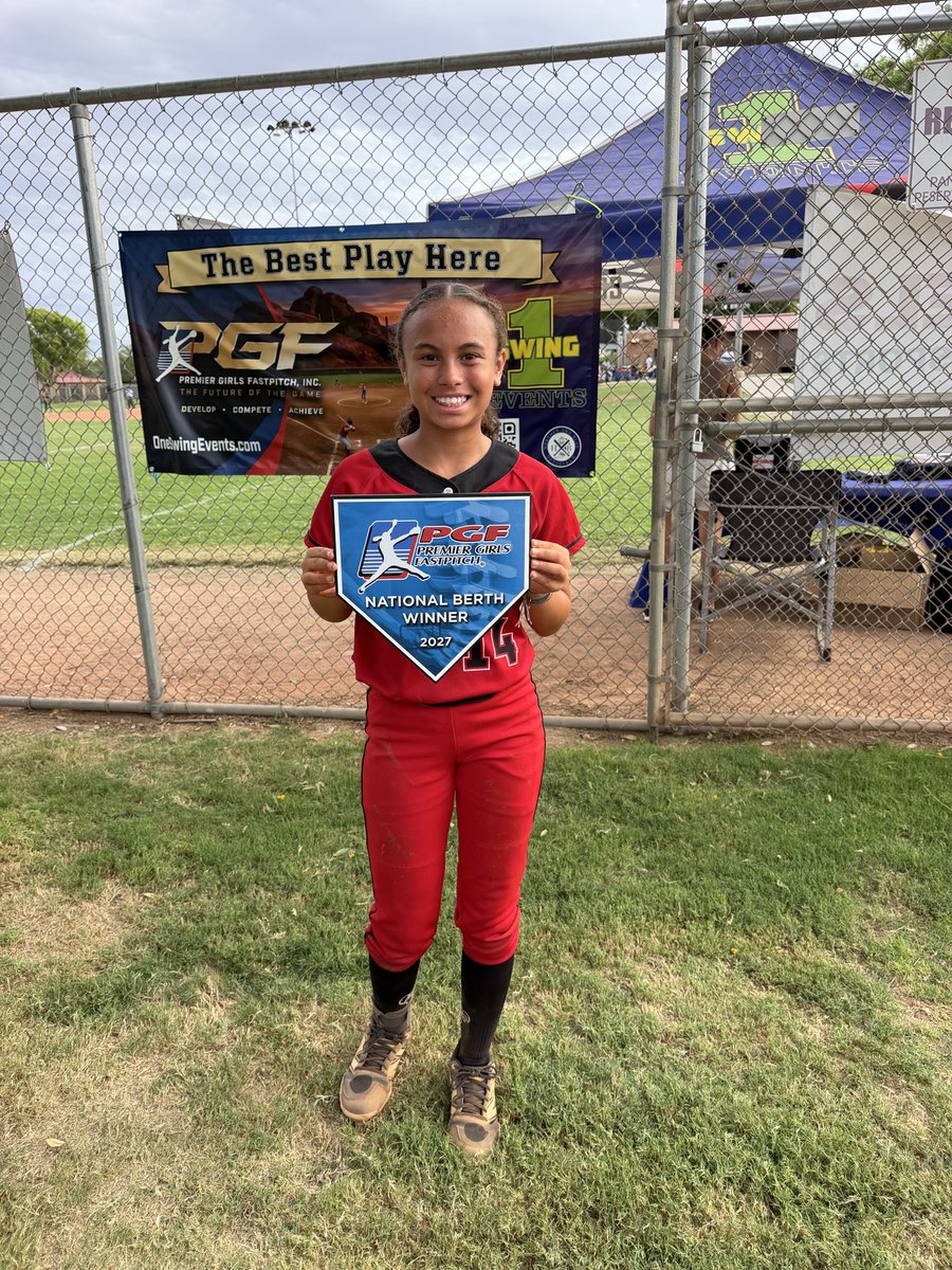 JaniahOrlando's tweet photo. PGF NATIONALS — AUGUST 2027 🌴🥎!

TICKET PUNCHED 🎟️! We earned this. 
We went to Arizona and handled business 💯. 

RUN IT BACK 💪🏽, going back for more!

#PGFNATIONALS14u

@PGFnetwork @ExtraInningSB @SBRRetweets @LilRebelsRCBall @LilRebelsRC @sballrecruiting https://t.co/pMRo4njIf0