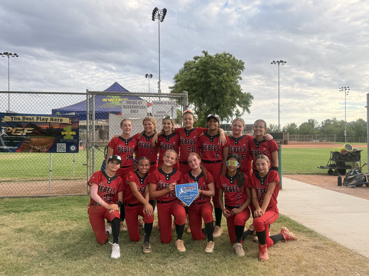 JaniahOrlando's tweet photo. PGF NATIONALS — AUGUST 2027 🌴🥎!

TICKET PUNCHED 🎟️! We earned this. 
We went to Arizona and handled business 💯. 

RUN IT BACK 💪🏽, going back for more!

#PGFNATIONALS14u

@PGFnetwork @ExtraInningSB @SBRRetweets @LilRebelsRCBall @LilRebelsRC @sballrecruiting https://t.co/pMRo4njIf0