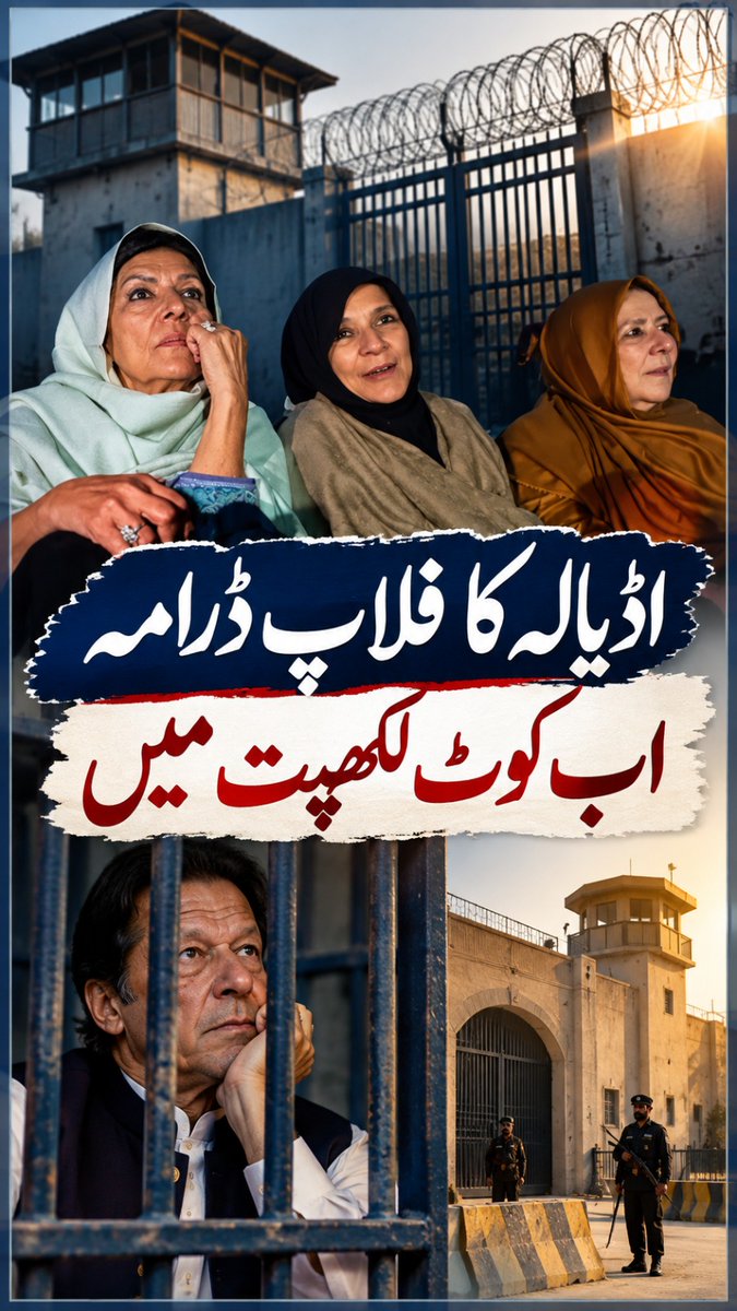 Strategic_Intl's tweet photo. اڈیالہ کا فلانپ ڈرامہ اب کوٹ لکھپت میں۔ جیل کے باہر رونا دھونا، اندر عمران خان  یہی ہے تحریک انصاف کا پرانا تماشا۔ https://t.co/LBaz1t9gpA