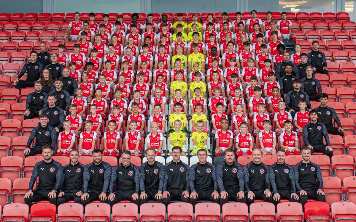 ftfc's tweet photo. Introducing your Fleetwood Town Academy class 2026/27. ❤️

From our Under-9s to Under-18s, meet the next generation proudly wearing the Town badge. https://t.co/8KMKr3uh8L