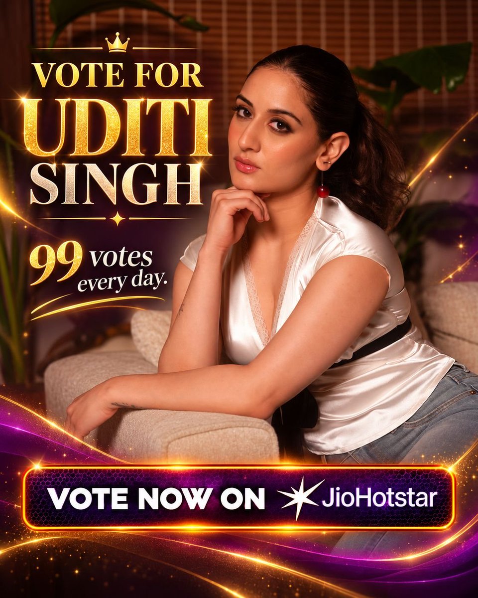 whysudhi_'s tweet photo. UDITIANS, IT’S TIME NOW! 

It’s time to VOTE FOR UDITI! ❤️‍🔥

You can cast up to 99 votes every day, so make sure you use your daily votes and show your support. 🗳️❤️

Vote for Uditi. Support Uditi. Let’s stand by her! ❤️

#UditiSingh https://t.co/zwSNpU8FIy