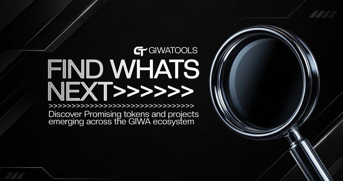 Giwatools's tweet photo. FIND WHAT’S NEXT ON GIWA

Discover promising tokens and emerging projects across the @GIWA_by_Upbit ecosystem before they become the next big thing.

GiwaTools, your gateway to everything building on GIWA. 🚀 https://t.co/uZ2HvKOrAy