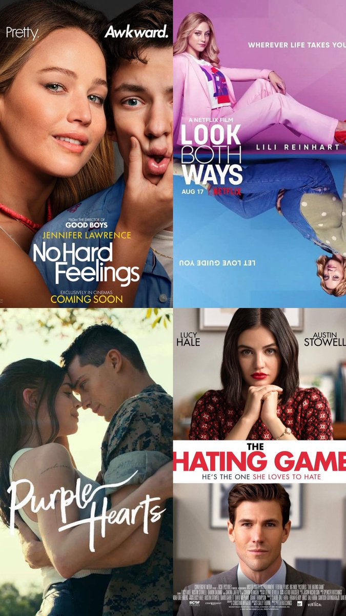 mirexmoses's tweet photo. Recommended romance movies on Netflix:

1. Voicemails for Isabelle (2026)
2. People We Meet on Vacation (2026)
3. The Life List (2025)
4. La Dolce Villa (2025)
5. Champagne Problems (2025)
6. Anyone But You (2024)
7. A Tourist's Guide to Love (2023)
8. Love at First Sight (2023)
9. No Hard Feelings (2023)
10. Look Both Ways (2022)
11. Purple Heart (2022)
12. The Hating Game (2021)
13. Love Hard (2021)
14. The Perfect Date (2019)
15. Set It Up (2018)￼
16. My Oxford year (2025)