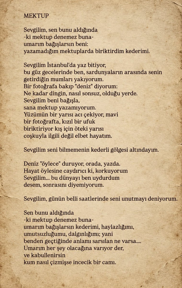onar_helinnn's tweet photo. “Sevgilim seni bilmemenin kederli gölgesi altındayım.”

 Birhan Keskin https://t.co/ti50BWeLe1