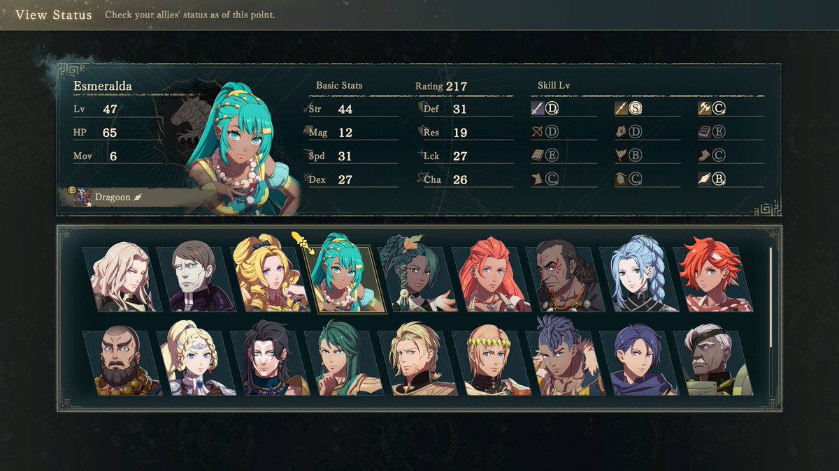 MatheusKEKW's tweet photo. @MitoRequiem The two strongest non-Lord units I’ve used were the Sirocco Caladrius and the Dragoon Esmeralda, but Esmeralda is on a whole other level,she can take down any enemy in the game in a single round and clear entire maps (Sirocco too, but his hit rates with the Levin Sword are sus) https://t.co/Atw3Uyx61h