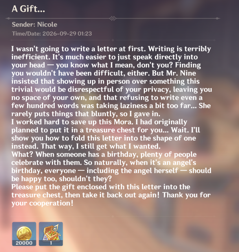 tsbkii_289's tweet photo. NICOLE 😭😭😭 HER BIRTHDAY LETTER IS GIVING "I have ADHD" https://t.co/DGILE8lKaT