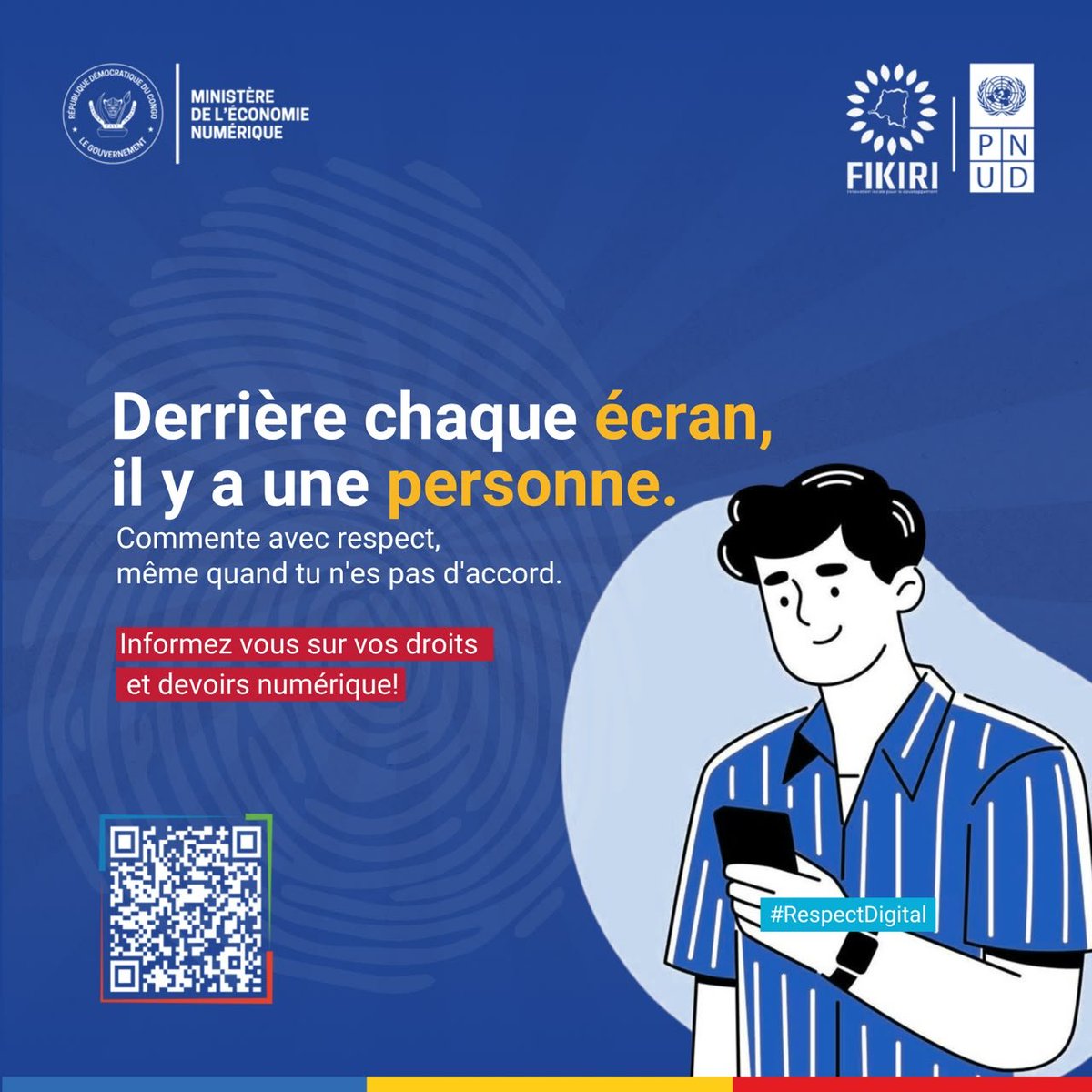 Ahadi_Ami's tweet photo. Informez-vous sur vos droits et devoirs numériques !

@PNUDRDC @econonumerique @olimuf @OlgaKavira @fikiri @sir_nteranya 

#StopCyberharcèlement #CVCN2026 https://t.co/TU0UI8uKrQ