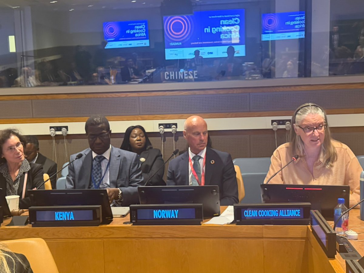cleancooking's tweet photo. Clean cooking is an issue we can solve.

This was one of the major takeaways from last week's high-level event on clean cooking in NY, the first such event held during the UN General Assembly. And it set the stage for continued momentum.

Find more about the global consensus building around clean cooking: https://t.co/aL8KKQSTzo