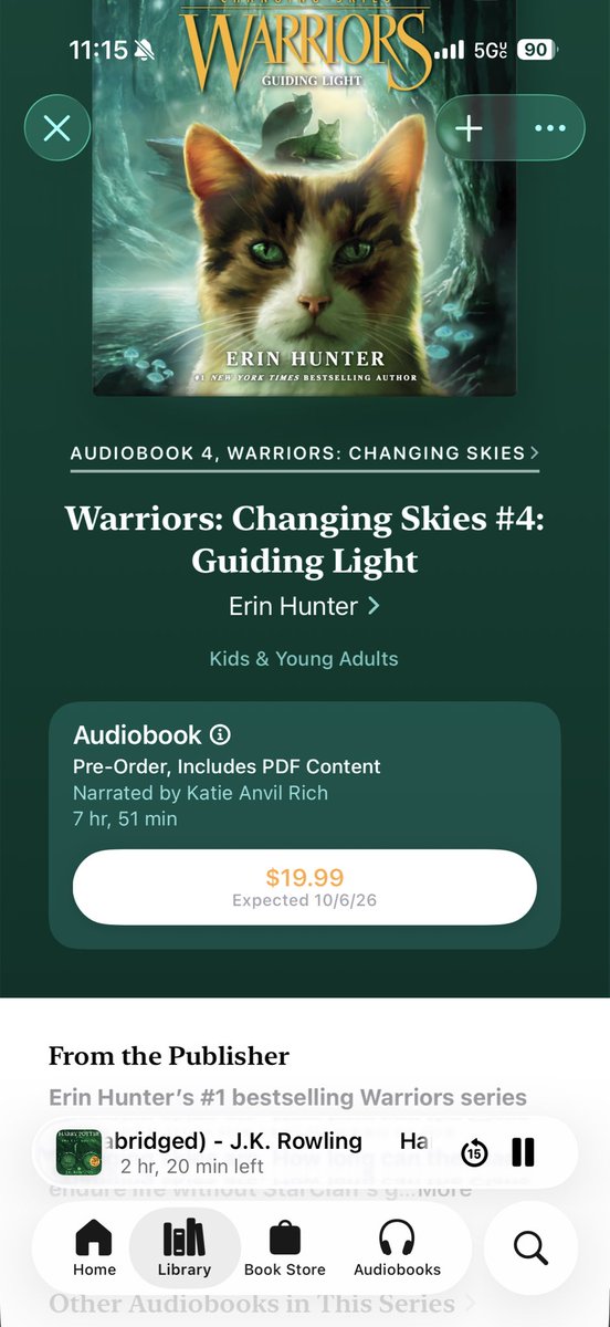 Ravenwing63's tweet photo. @josukehorse @kit_tigroodii I just took a picture of the book on Apple Books. There is no preview sample button that I can push because the book isn’t released. https://t.co/9mdKOlLTrx