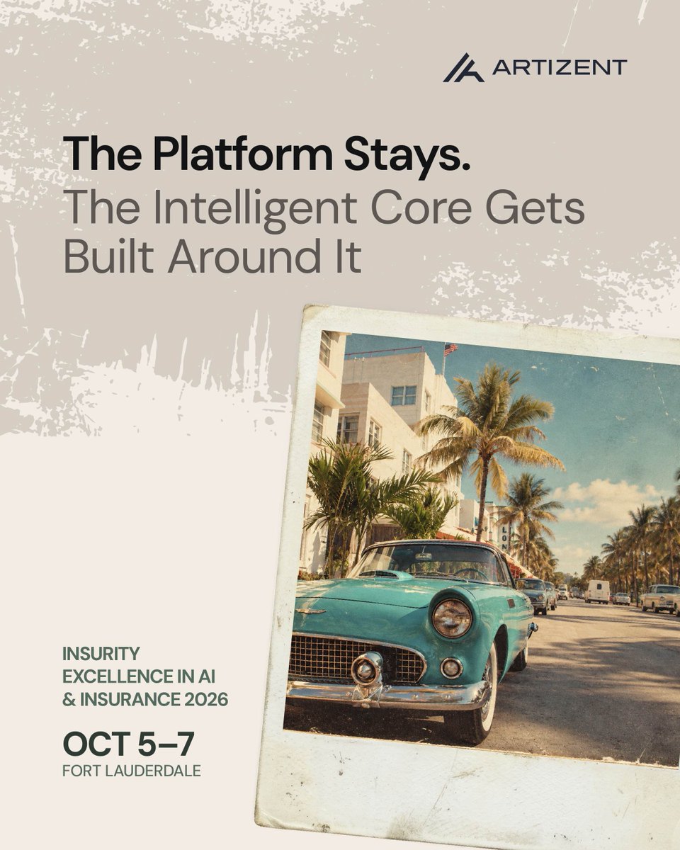 artizentinc's tweet photo. See you on October 5-7 | Fort Lauderdale https://t.co/uMkCTLrRJl

#Excellence2026 #Artizent #Insurity https://t.co/auKGvF00xX