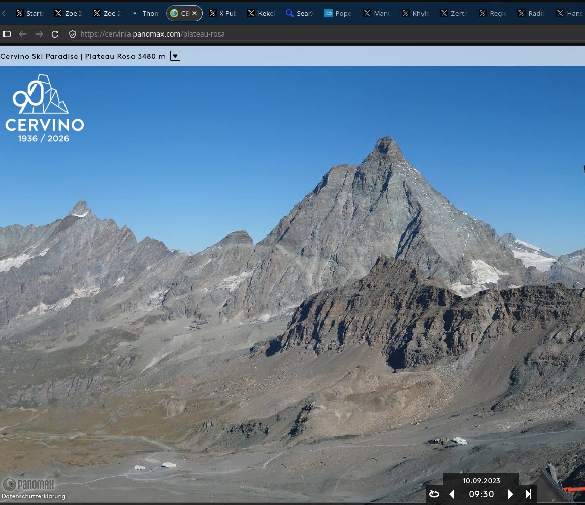 solidfluidalive's tweet photo. @ZoeZermatt @awakenwithpete Setz deinen Aluhut wieder auf, Zoe! 
Was soll dein Bild genau beweisen? Im Sommer schmilzt Schnee und die Bildqualität ist nicht immer gleich? https://t.co/3REJduBrPd