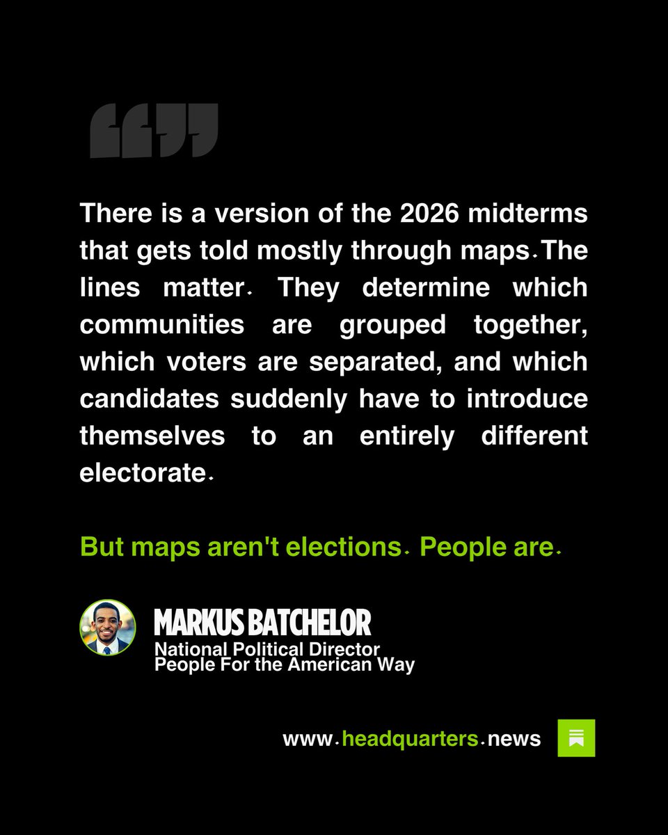 MarkusforDC's tweet photo. Despite Trump’s best efforts to rig and redraw his way to a midterm victory, bold Southern progressives are keeping Republicans on their toes in terrain once thought impossible.

My latest Field Office report for @HQNewsNow: https://t.co/Dgxs3HnqS0