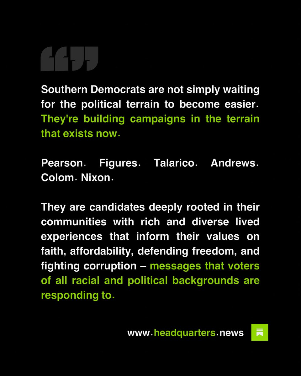 MarkusforDC's tweet photo. Despite Trump’s best efforts to rig and redraw his way to a midterm victory, bold Southern progressives are keeping Republicans on their toes in terrain once thought impossible.

My latest Field Office report for @HQNewsNow: https://t.co/Dgxs3HnqS0