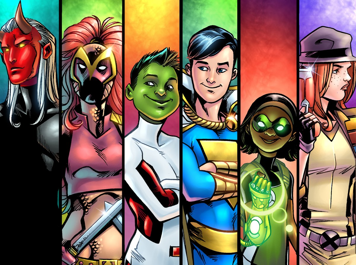 MarianoPNavarro's tweet photo. @CabreraColor YOUNG JUSTICE (2of3)

Red Devil - Empress - Beast Boy - Freddy Freeman - Teen Lantern - Jinny Hex

Art by @MarianoPNavarro
Color by @CabreraColor

#YoungJustice #DCComics #ComicArt #FanArt #ToddDezago #ToddNauck #PeterDavid

For commissions, write to: commissions@portalcomic.com https://t.co/DlqSkUKYqp