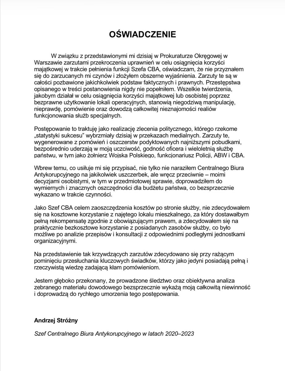 AndrzejStrozny's tweet photo. Potężnie uderzyli, ale ustoję. 💪 Dziękuję wszystkim mi bliskim za wsparcie. Czuję zrozumienie i mocne wsparcie ludzi służb. To dla mnie bardzo ważne. 
Nie traćcie ducha! Nie opuszczajcie gardy przed niegodziwością! 
Obronimy się. 

Dziękuję Panu mecenasowi za @BartoszLewand20 wyjątkowy profesjonalizm, obronę i wsparcie.