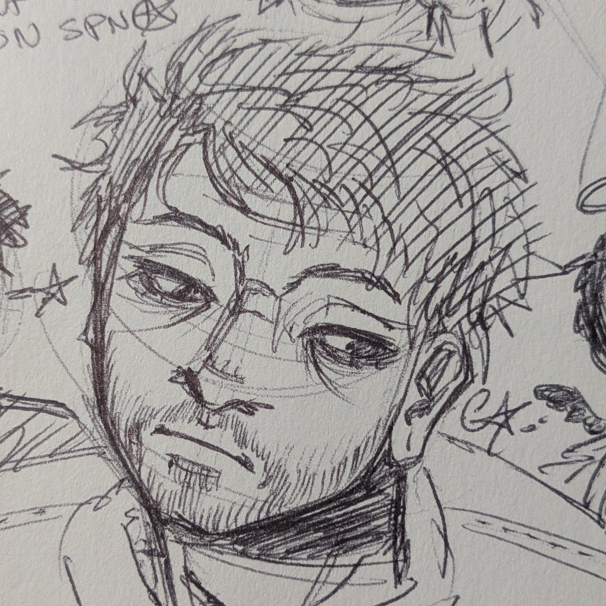 calvariiatwt's tweet photo. i drew these with a pickle pen

#spnfamily #castiel https://t.co/PwwjehrFiy