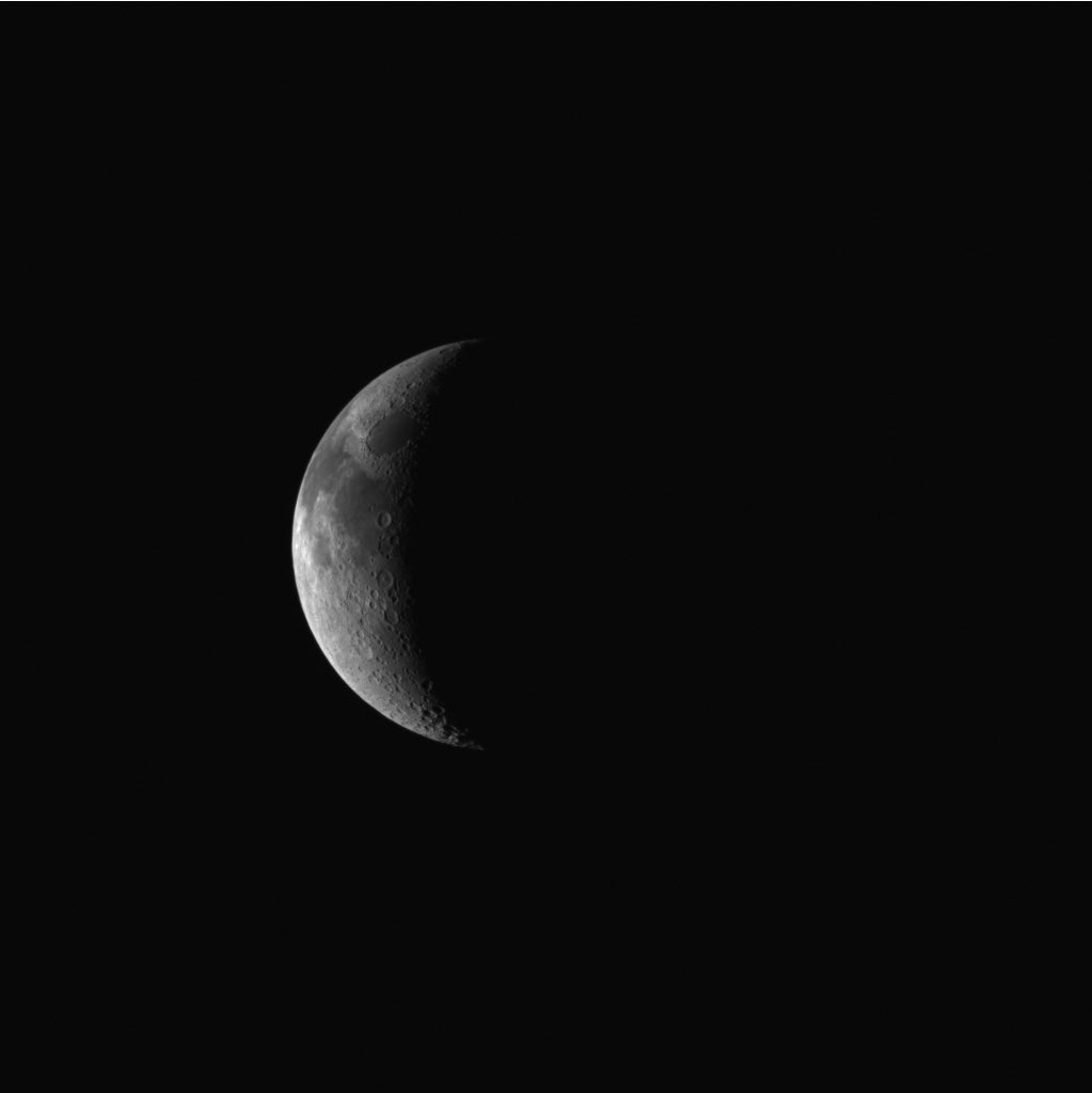 astro_jaz's tweet photo. THE EARTH AND MOON TODAY SEEN BY JUICE ON ITS FLYBY!! https://t.co/YIdwxrNKX2