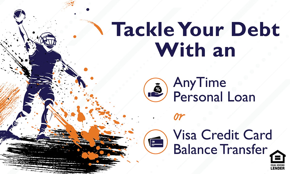 FFFCUofMD's tweet photo. Don't let your debt call the plays this season!🏈

Now is the perfect time to take control of your financial game plan with First Financial!

Ready to make your next play? Visit our website to learn more: https://t.co/hrUel6TZVz

#FFFCU #DontJustBankBelong
Equal Housing Lender https://t.co/QZHO2gvdfP