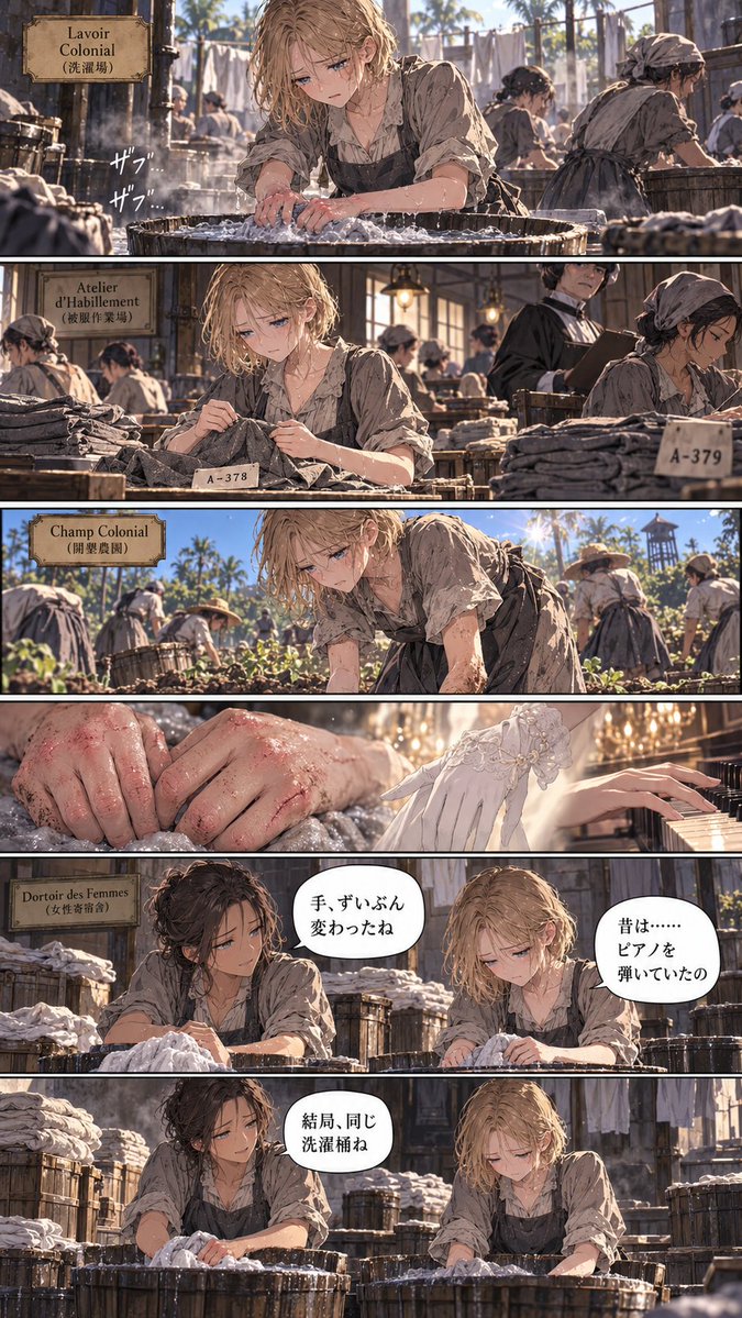aididprison's tweet photo. 『植民地花��名簿』(2/3)
#女囚漫画 #女囚 #逮捕 #DID #AIart https://t.co/aFcNMFVHhc