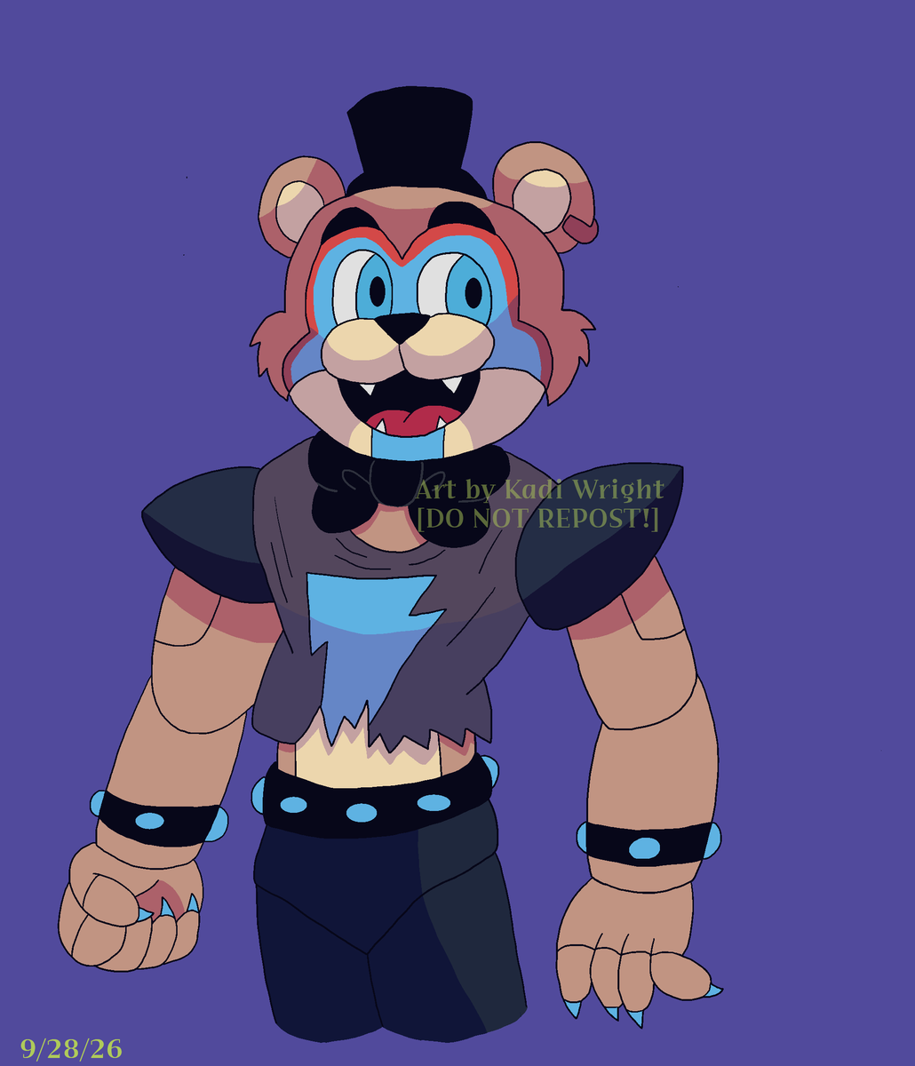 KadiWright3's tweet photo. Crop Top Freddy ⚡️⭐️
#glamrockfreddy #fnaf #fanart https://t.co/mERASMdh9q