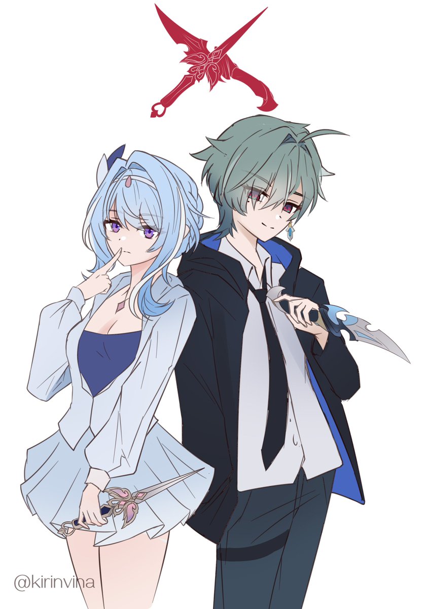 kirinvina's tweet photo. Modern au smol doodle 🔪🗡️
#lohen #odette #lohdette #GenshinImpact https://t.co/Ix6GqrOLXq