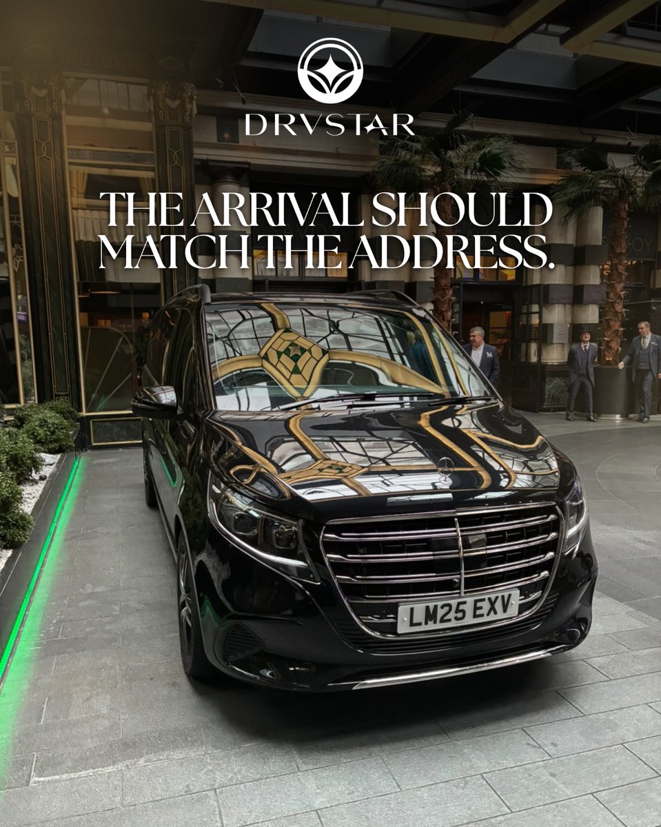 DrvstarExec's tweet photo. Some destinations call for a higher standard of arrival.
From five-star hotels and private dining to business engagements and special occasions.
Book your next journey at https://t.co/AUMoPox9fB
.
#DRVSTAR #LondonChauffeur #LuxuryChauffeur #TheSavoy #LuxuryLondon https://t.co/s3RRHd5Ow5