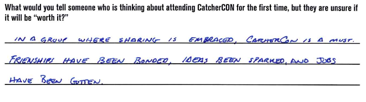 xanbarksdale's tweet photo. "In a group where sharing is embraced, CatcherCON is a must. Friendships have been bonded, ideas have been sparked, and jobs have been gotten."
Don't miss out on THE catching event of the year #CatcherCON26
Dates: Dec. 11-13
Location: Nashville, TN
ποΈ & info: https://t.co/ftjG5yQmIt