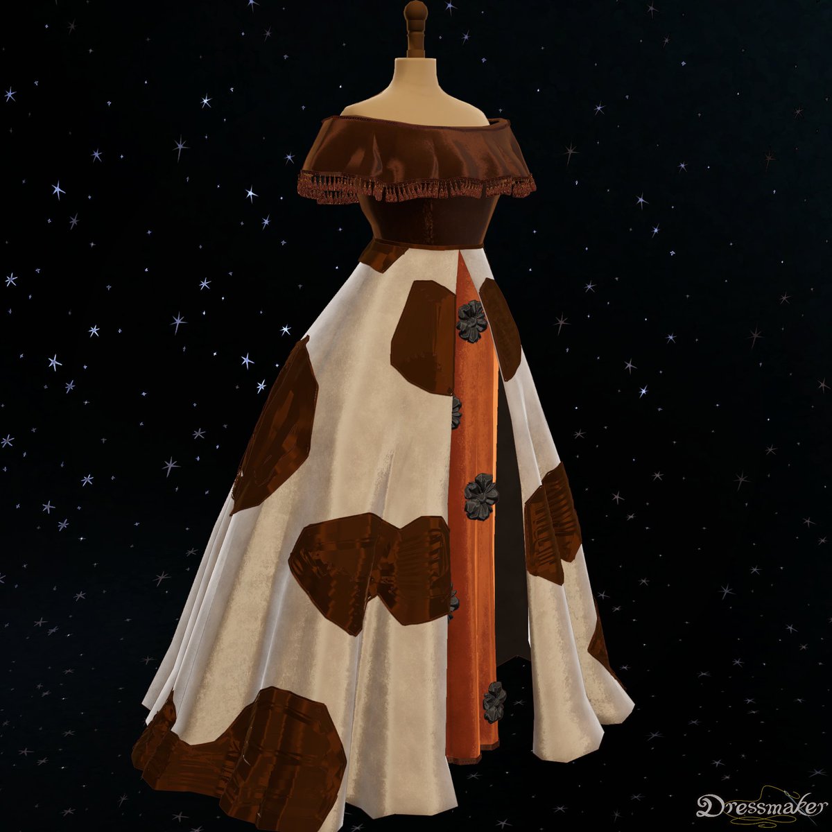 AzureBay_'s tweet photo. Vivian's moth-inspired dress in Dressmaker 💛 https://t.co/IpQceKx2gi