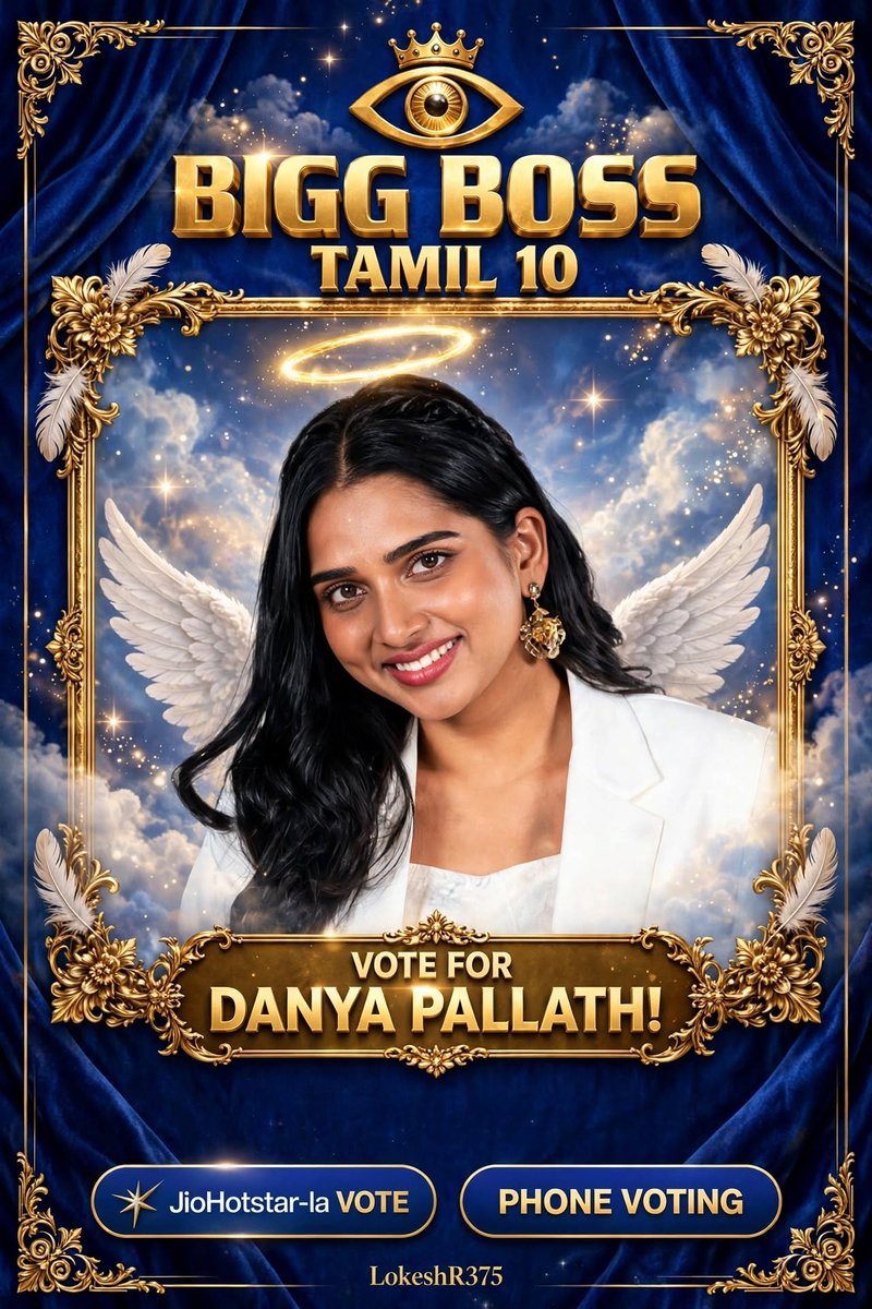 LokeshR375's tweet photo. Vote for #Danyapallath 🤍 

#BiggBossTamil #BiggBossTamil10 #BiggBoss10 #BiggBossSeason10 https://t.co/5n9C4uLsRW