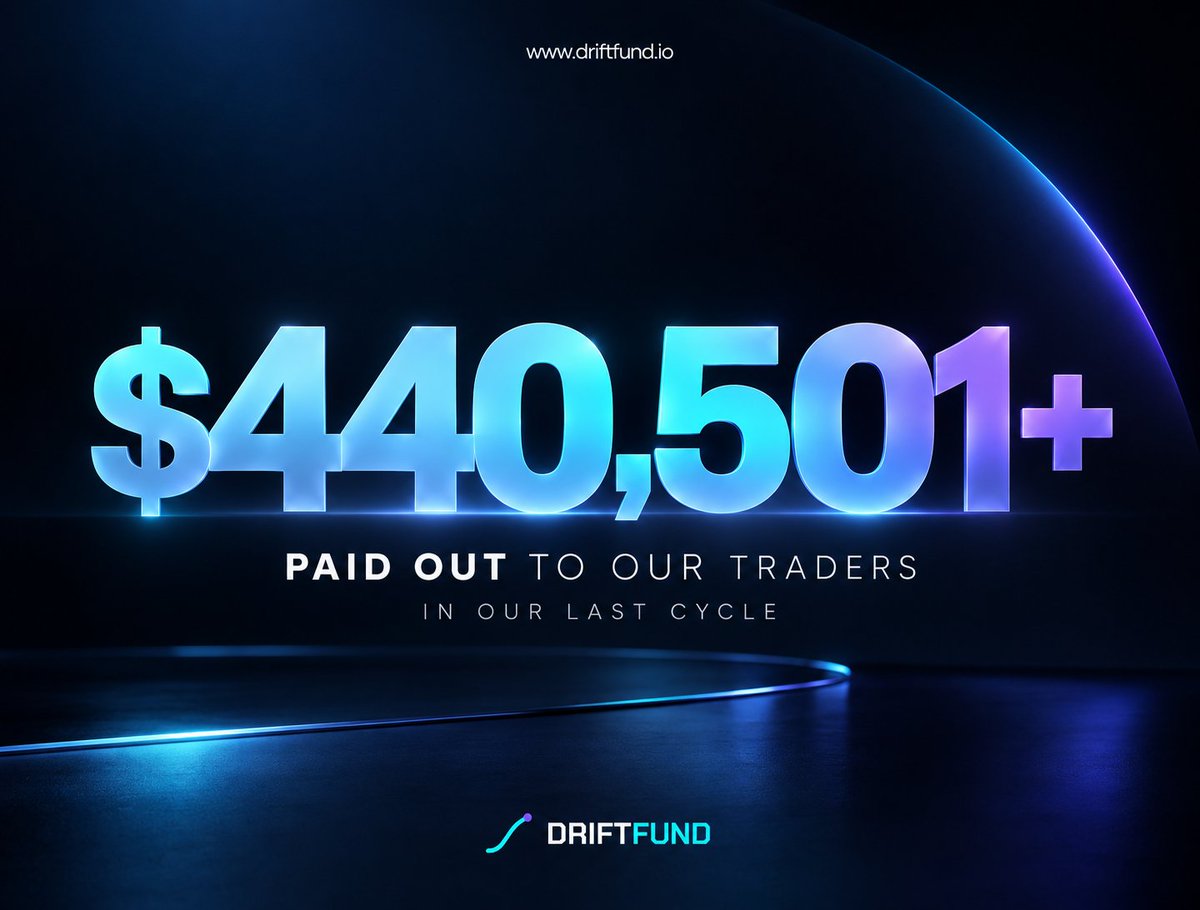 driftfund's tweet photo. $440,501+ paid out last cycle.
Some firms post lifestyle shots.
Some post payout numbers.
Different priorities. 😮‍💨 https://t.co/0jeJfMBuTu