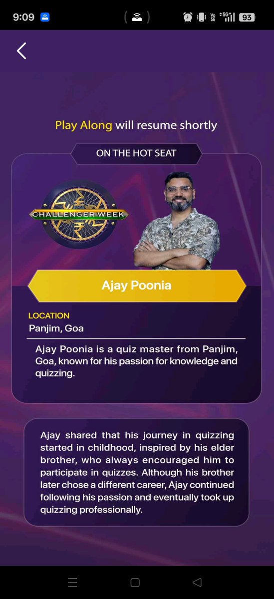 AshishRaj993155's tweet photo. Kaun Banega Crorepati (Season -18) Ajay Poonia Won Prize 12,50,000 in KBC

AshishRaj993155

#KBC #KaunBanegaCrorepati #KBC2026 #KBCFans #KBCOnSony #AmitabhBachchan #BigB #KBCQuiz #KBCQuestions #KBCUpdates #KBCIndia #QuizTime #IndianQuiz https://t.co/dlFaLOtHcf