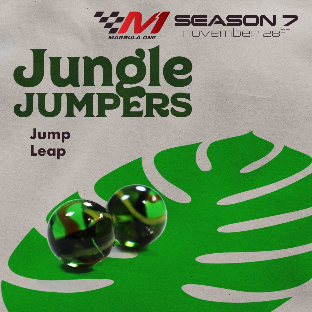 Jellesmarbles's tweet photo. Racer Reveal Teams [1 - 5] Marbula 1 Season 7‼️
Today we bring you Crazy Cats Eyes, Oceanics, Indigo Stars, Jungle Jumpers and Mellow Yellow! We hope you're excited to see these tough competitors bringing their A-game in Season 7 🏁

#MarbulaOne #M1S7 #Racers #MarbleRacing #Teams https://t.co/e6CUsUqsx2