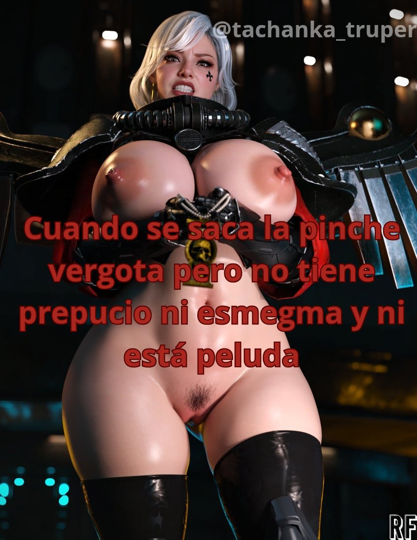 tachanka_truper's tweet photo. *las sororitas de la orden de la Rosa sangrienta tienen gustos bastante inusuales, producto de la herencia que dejó la abadesa cuando fue canonesa*

✝️: hugg... Enserio por esta cosa iba a romper mi voto de castidad? https://t.co/DCFU4Dnbbw