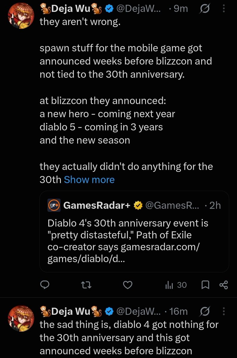RobertLfrh1's tweet photo. @DejaWukong @innanetpat @thegamerwebsite Your account is literally just you constantly whining lol. I took 5 seconds to get these screenshots, all you posted within just the last 8 hours. https://t.co/bnGJWvBMNh