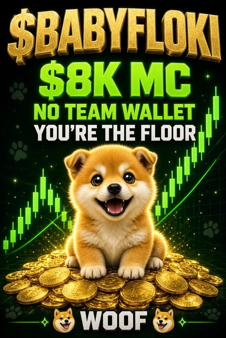 AusmartOfficia's tweet photo. $8K. Mc

No team wallet. You’re the floor.

Get in. Send it.

0xa872fc2cc4b2a973c1f94fb91ea6d99e7332e8c1

$BABYFLOKI 🐶 https://t.co/Rg6WgwYoJo