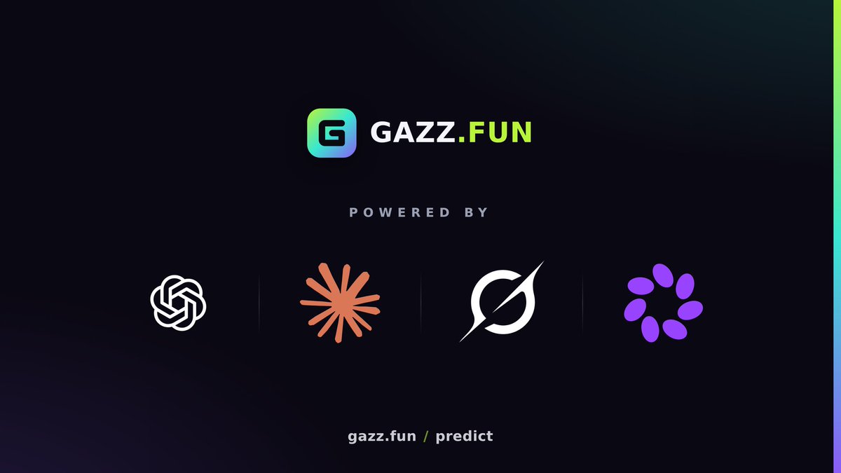 GAZZFUN's tweet photo. Prediction Market opens this week.
As before you can still predict on memecoins, NFTs, Stocks and much more!

The new market will as V1 settle on Robinhood Chain, but what is different is the Oracle, we will be the first to introduce Agentic Oracle.

More later this week! https://t.co/Hgbwxx4Iwv