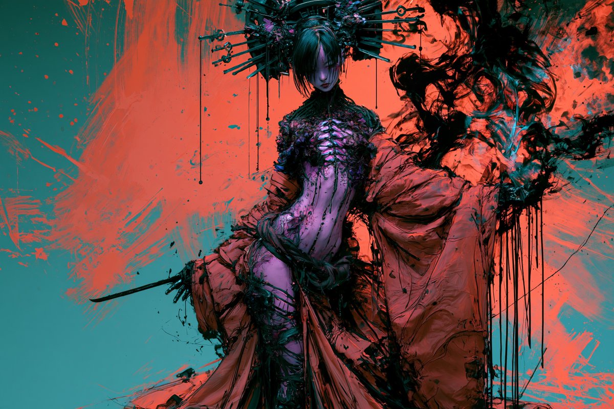 NyobiumGames's tweet photo. Geisha Art https://t.co/u0OCLgT8ZA
