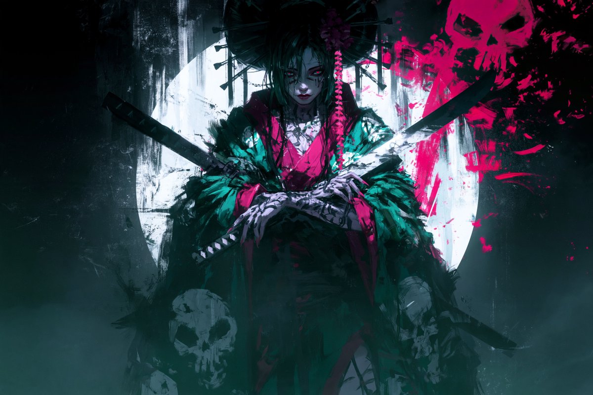 NyobiumGames's tweet photo. Geisha Art https://t.co/u0OCLgT8ZA